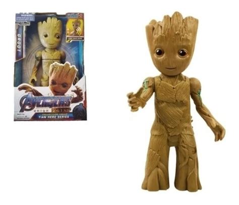 Kit 2 Bonecos Hulk E Groot 30 Cm Led E Som Marvel Parcelamento