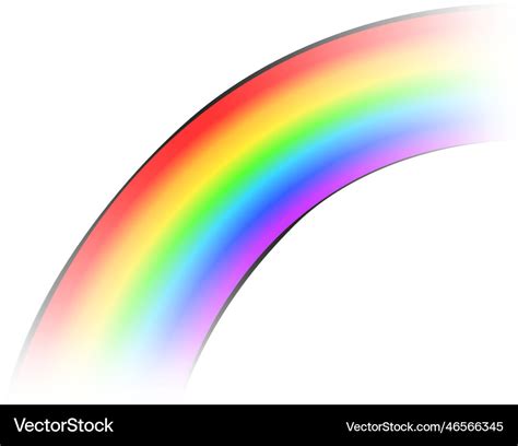 Realistic rainbow spectrum Royalty Free Vector Image