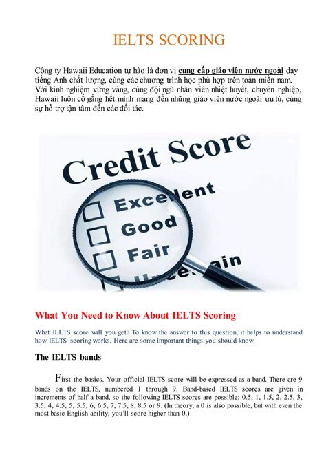 Ielts Scoring Pdf