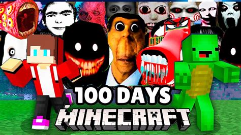 Jj And Mikey Survived 100 Days From Slide Eater Train Eater Scary