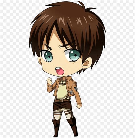 Eren Jaeger Transparent - Attack On Titan Chibi Ere PNG Transparent With Clear Background ID ...