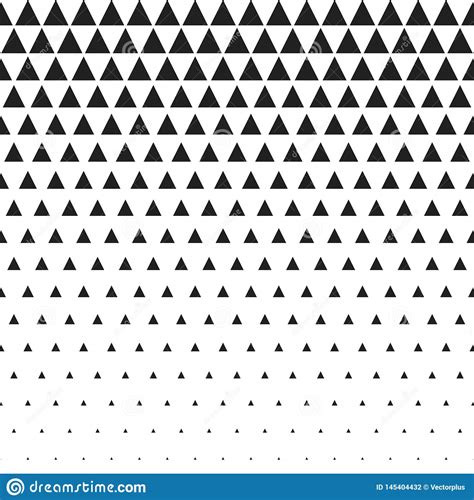 Vector Seamless Black and White Morphing Triangle Halftone Grid ...