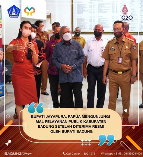 DPMPTSP Berita BUPATI JAYAPURA PAPUA MENGUNJUNGI MAL PELAYANAN