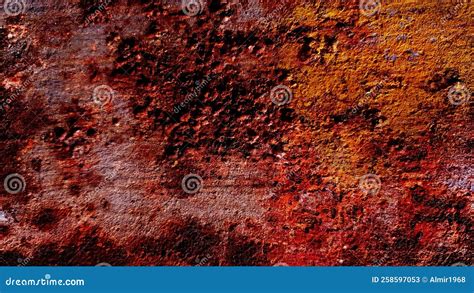 Rusty Metal Texture Stock Image Image Of Metal Backdrop 258597053