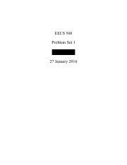 Ps Sample Solution Redacted Pdf Eecs Problem Set January