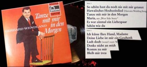 Lp Gerhard Wendland Tanze Mit Mir In Den Morgen Ebay