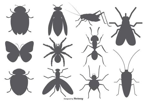 Insectos Vector Formas 117366 Vector En Vecteezy