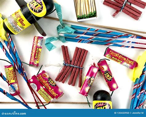 Assortment of fireworks editorial image. Image of firecrackers - 135432950