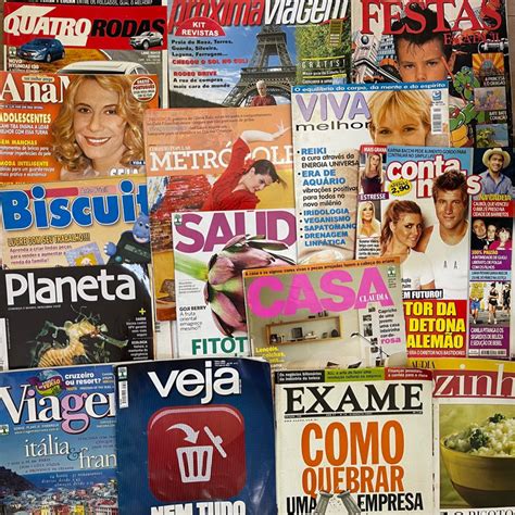 Revistas Variadas Para Recorte Antiga Enviada Aleatoriamente Valor Por