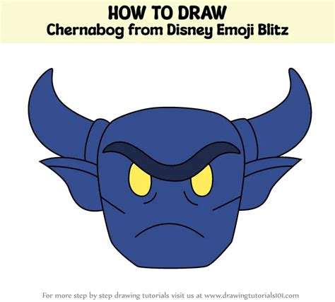 How To Draw Chernabog From Disney Emoji Blitz Disney Emoji Blitz Step