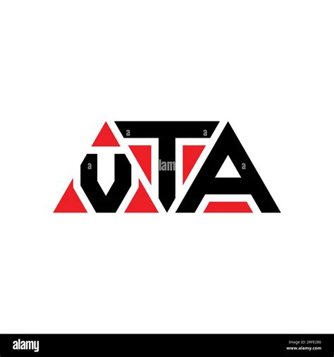 VTA triangle letter logo design with triangle shape. VTA triangle logo design monogram. VTA ...