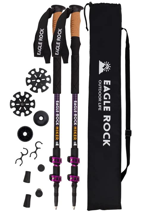 Eagle Rock Trekking Poles Purple Trekking Poles For Walking Hiking