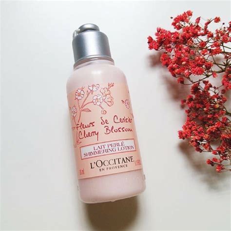 L Occitane Cherry Blossom Shimmering Lotion 35ml Beauty Personal