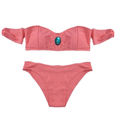 Princess Peach Inspired Cosplay Bikini Etsy