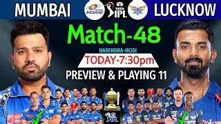 Ipl Match Lucknow Vs Mumbai Details Playing Lsg Vs Mi Ipl