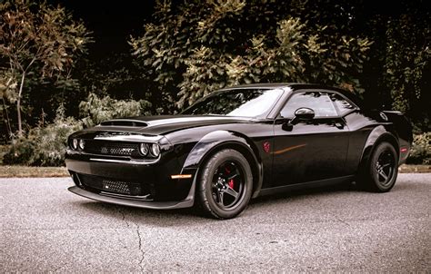 Wallpaper Dodge, Challenger, SRT, Demon, Black. images for desktop ...