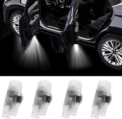 Amazon 4 PCS LED Car Door Lights Logo ProjectorNo Fade 3D Shadow