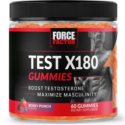 Force Factor Test X Gummies Testosterone Booster Gummies