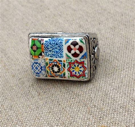 Portugal 16th Century Hispano Arab Azulejo Tile RING Monastery Etsy