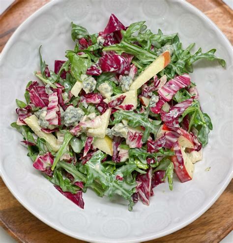 Simple Radicchio Salad With Arugula And Apple