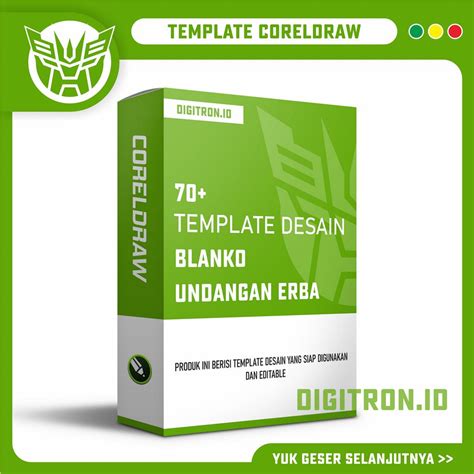 Jual 70 Template Desain Blanko Undangan Erba Editable Format Cdr