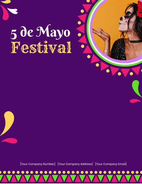 Blank Cinco De Mayo Flyer Template Edit Online And Download Example