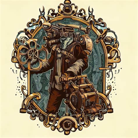 Design De Camiseta Steampunk Victorian Time Traveler Marvel