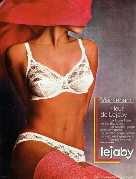 Publicit Advertising Lejaby Soutien Gorge Fleur Sous