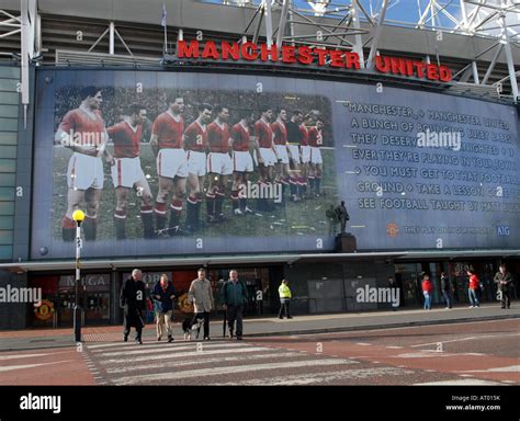 München in Erinnerung Manchester Uniteds Old Trafford Boden mit dem