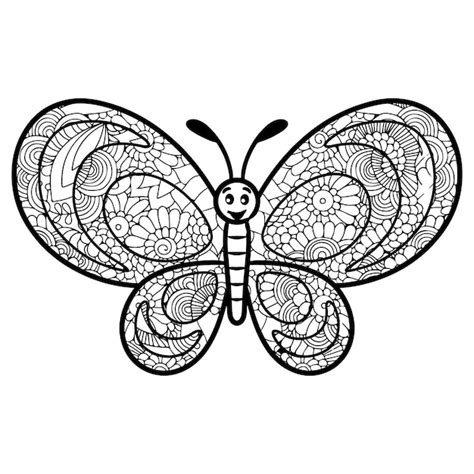 Premium Vector Creative Zentangle Style Butterfly With Ethnic Floral