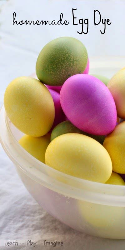 Homemade Easter Egg Dye Learn Play Imagine