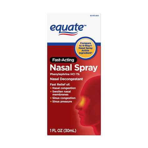 Equate Nasal Four Nasal Spray, Phenylephrine Hydrochloride 1%, 1 fl. Oz – Beauty Suppliers ...