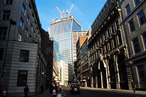 Walkie Talkie Building, Interior Editorial Stock Image - Image of office, cranes: 252598609