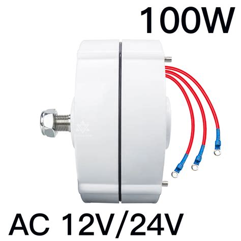 Générateur À Aimant Permanent 100w 12v Ou 24v Alternateur Ca 600r m