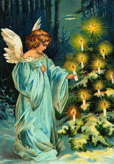 Goawaycomeback Christmas Angels Christmas Scenes Vintage Christmas Cards