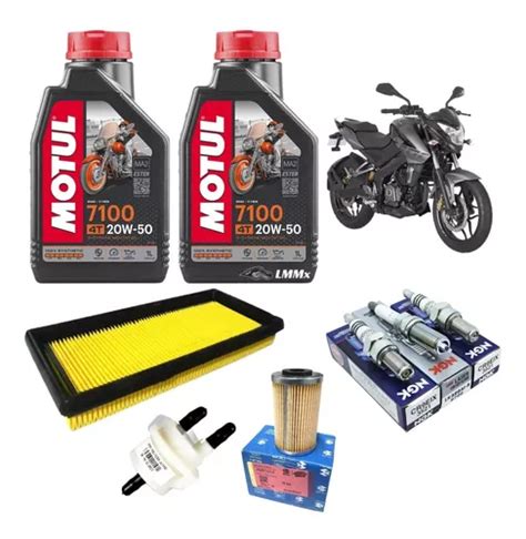 Kit Servicio Afinación Pulsar Ns200 Motul Sintetico Cuotas sin interés