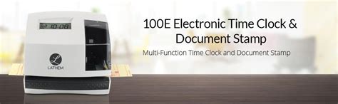 Lathem 100e Multi Function Electronic Time Clock And