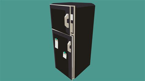 Low Poly Fridge Freezer 3D Model By Arcadiax B104bff Sketchfab