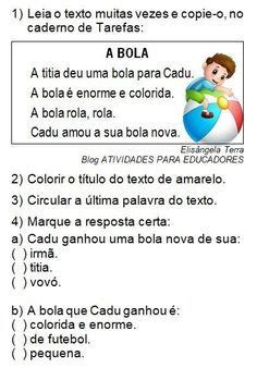 Interpretação De Texto A Bola De Beto Worksheet In 2022 A68 em 2024