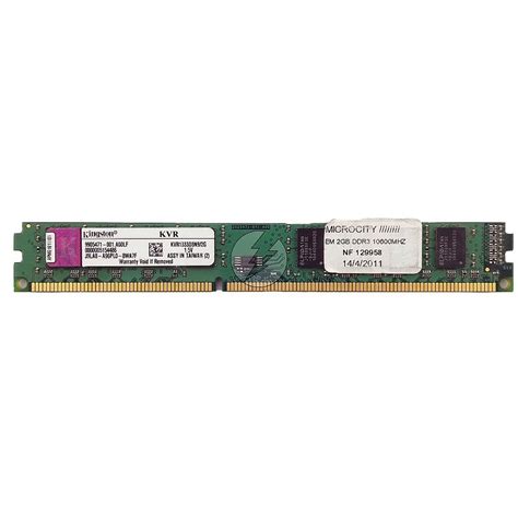 Memória RAM Kingston KVR1333D3N9 2G SP Chip Elpida DDR3 2GB 2Rx8