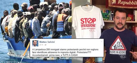 Salvini si dà la ruspa sui piedi contro i migranti ma li fa restare in