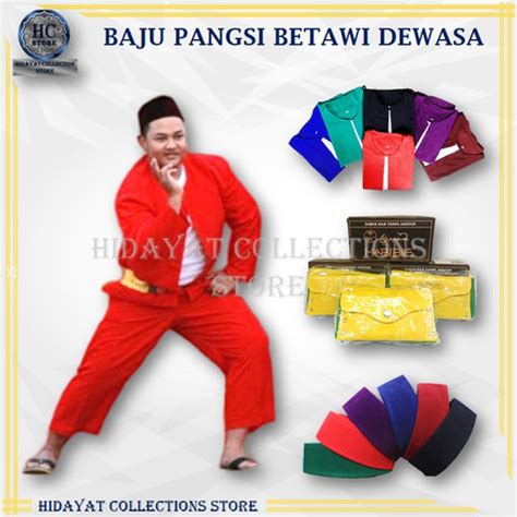 Jual Baju Pangsi Betawi Dewasa Setelan Pangsi Dewasa Baju Pangsi Hitam