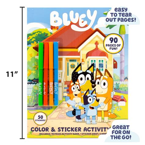 Buy Bluey Coloring And Activity Book Bluey Sticker Book Great For At