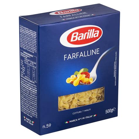 Macarr O De S Mola De Trigo Grano Duro Farfalline N Barilla Caixa