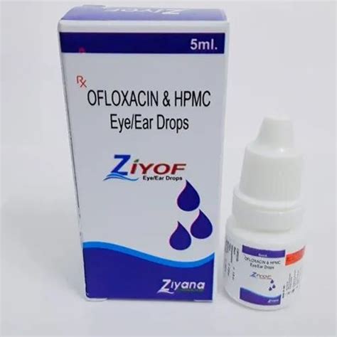 Ziyof Allopathic Ofloxacin And Hpmc Eyeear Drops Packaging Size 5 Ml Packaging Type Box At