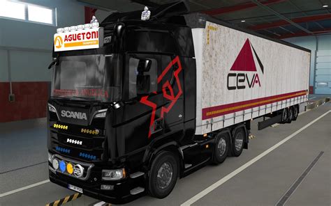 DUŻY LIGHTBOX SCANIA R I S 2016 AGUETONI TRANSPORTES 1 39 ETS2 ETS2