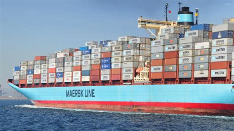 Maersk Cargo Ship Wallpaper Photography Wallpapers 44551