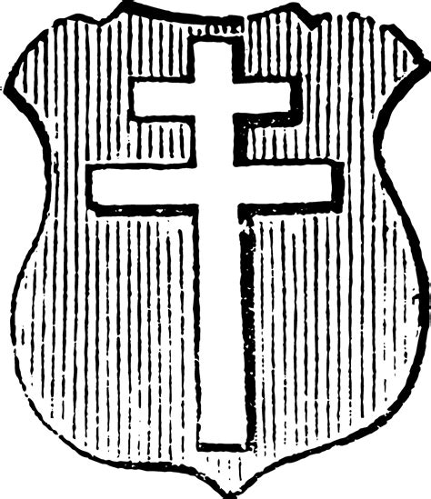 Cross Patriarchal is a variant of the Christian cross, vintage engraving. 35035394 Vector Art at ...