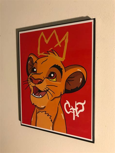 King Simba Prints In 2021 Mini Canvas Art Disney Canvas Art Lion