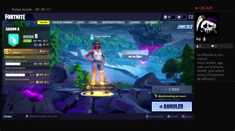 Live Fortnite Decouverte Saison Youtube